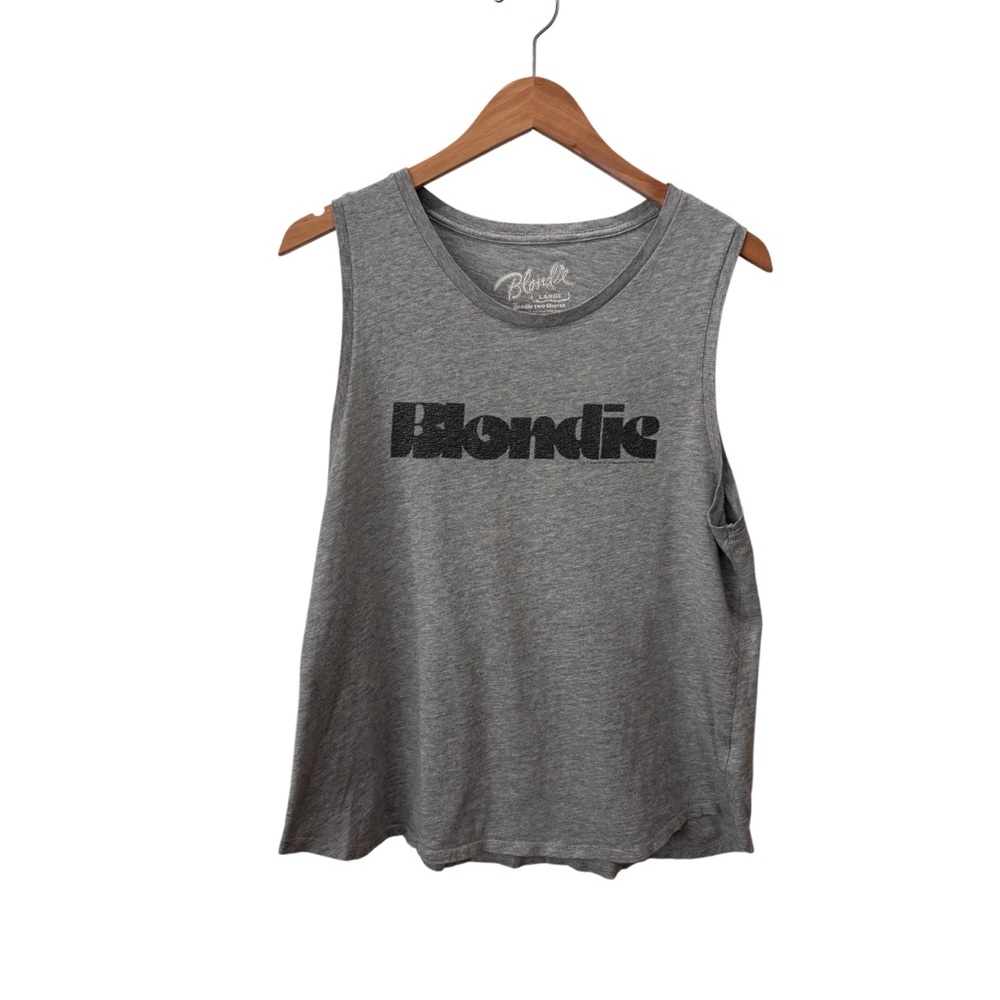 Blondie Cotton Blend Grey Tank Top